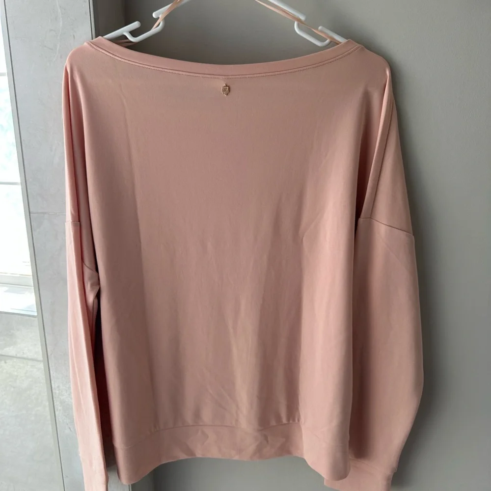 Fabletics Dusty Pink Knit Pullover NWT - Picture 3 of 4
